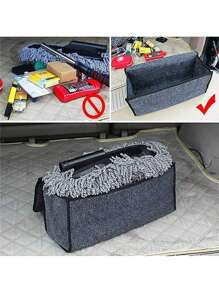 Organisateur de coffre de voiture en feutre pliable 1 pièce - Solution de stockage légère et économiseuse d'espace pour l'organisation des véhicules et des voyages sans encombrement
