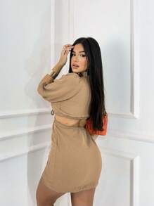 WE SHINE Women Dresses - Beige - View 1