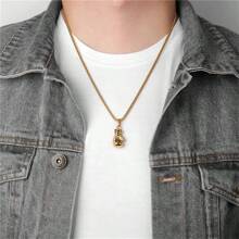 1 buc Pandantiv Mănușă de box pentru bărbați, Colier sport și fitness la modă, Provoacă-te și arată-ți personalitatea! Accesorii streetwear Accesorii blugi - Multicolor - Vizualizare 2