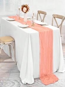 4-Seasons Vintage Country Style Sheer Fabric Tablecloth, Tablerunner, Bohemian Elegant Decor For Easter, Wedding, Baby Shower, Birthday Party, Rustic Dining Table Centerpiece - Multicolor - View 42