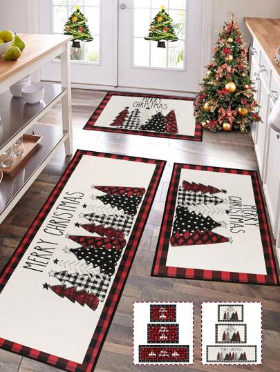 Christmas Kitchen Rugs, Bedroom Rugs And Mats For Floor Comfort Standing Mats For Kitchen, Sink, Office, Laundry, Home Christmas Decoration 2025 Christmas Gift 2026 New Year
