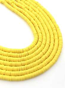 1 szt. 350 szt. 6mm Multicolor miękka glina płaskie okrągłe koraliki dystansowe DIY ręcznie robiona bransoletka naszyjnik akcesoria rzemieślnicze zestaw materiałów eksploatacyjnych, prezent świąteczny