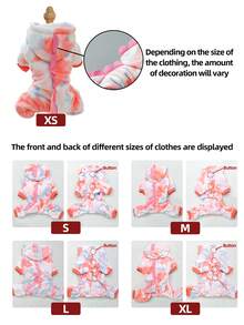 1pc Pet Clothes Dog Cat Universal Clothing Apparel Small Dog Puppy Cute Funny Cosplay Costume Colorful Little Dragon Transformation Outfit - Casual Pink - Pink - View 5