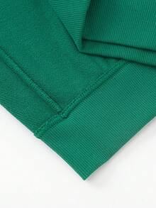 Balabala 女童长袖运动衫，2024 年秋季款式，宽松版型，适合男孩和女孩 - 綠色 - 查看 6