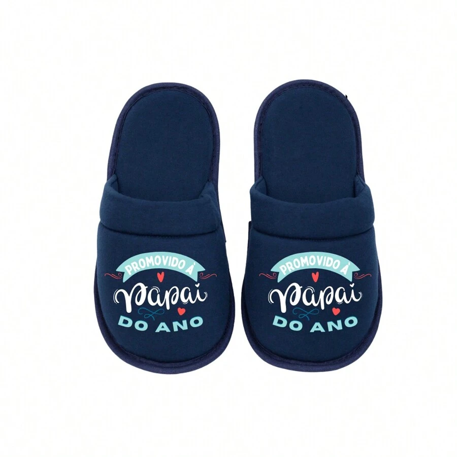 Cotton Day Personalized Father's Day Slippers - Marine PRP - View 1