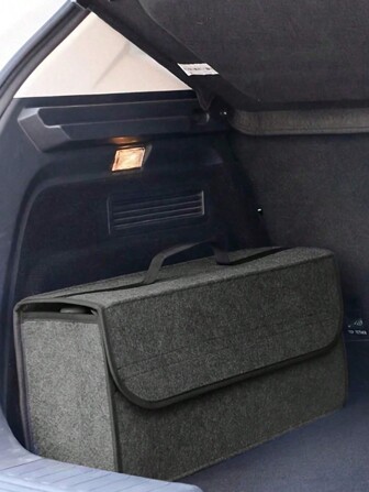 1PC Foldable Felt Car Trunk Organizer - Space-Saving, Lightweight Storage Solution For Vehicle Organization And Clutter-Free Travel