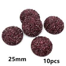 10pcs 20/25mm Flat Back Resin Cabochon Beads, Suitable For Bracelet, Earrings And Other DIY Jewelry Making Accessories - Resin Cabochon - View 17