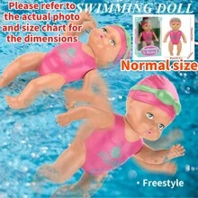 发条游泳娃娃洗澡玩具玩具游泳池玩具水上玩具礼物复活节礼物，洗澡玩具，泳池玩具，泳池 - 游泳娃娃 - 查看 2