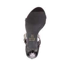 Women's Sandal Thick Strap Ankle Buckle Party Comfort Open Heel 9.5cm Thin Round Toe - màu đen - Xem 4