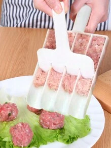 1 套创意厨房肉丸塑形模具、虾酱制作器、肉丸成型工具、肉丸勺、肉馅用具 - 白色 - 查看 1