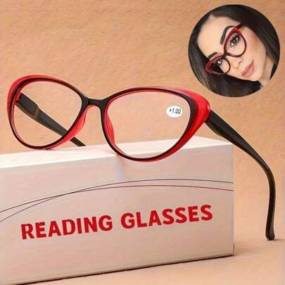 Retro Cat Eye Glasses For Women Fashion Glasses Readers +1.0 To +4.0 Halloween
