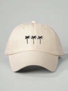 طاقية البيسبول المطبوعة ب- 3 أشجار نخيل للنساء قطعة واحدة، قبعة شمسية قابلة للتعديل للخريف والربيع للسفر والشاطئ، قبعة طراز Y2K للجنسين - قبعة بيسبول - مشاهدة 3