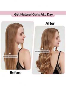 2 piezas/Set Plancha rizadora sin calor + Set de gorra rizada, rizador de cabello grande y ondulado para dormir, plancha rizada DIY, sujetador de cabello sin arrugas, sujetador de cabello sin daños - Apto para todos los tipos de cabello, regalo para mamá, novia - Multicolor - Ver 3