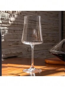 Jogo 6 tacas vinho Xtra Optic cristal 460ml Canelado - Branco - Visão 5