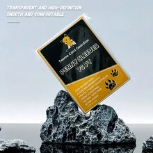 100pcs Transparent Card Sleeves For Card Collectors, 35pt, 55pt, 75pt, 100pt, 130pt - Transparent - View 4