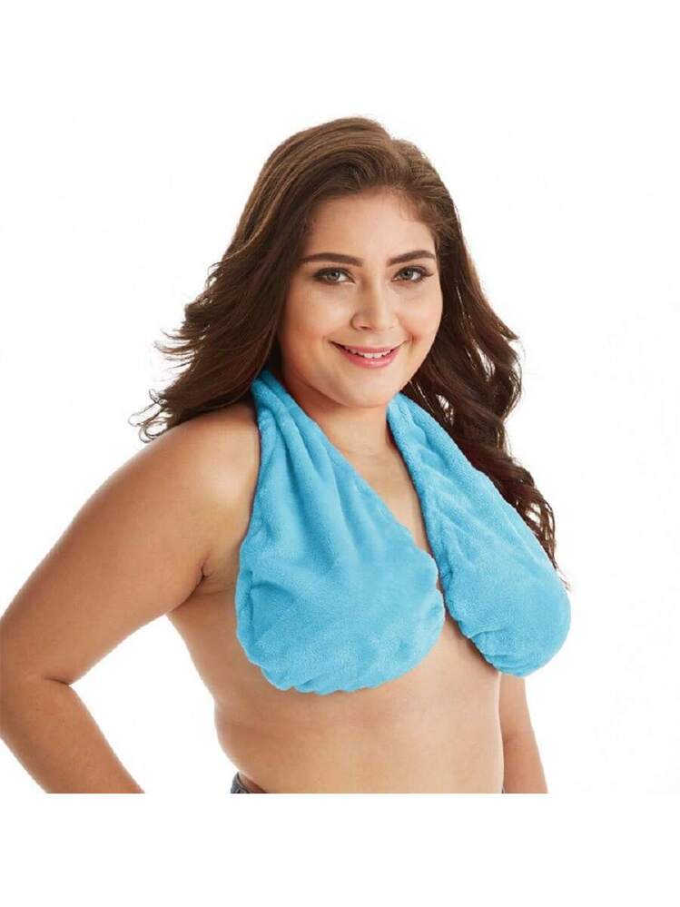 Candy Color Nursing Neck Bra Tata Towel Anti-Slip Bath Towel Bra