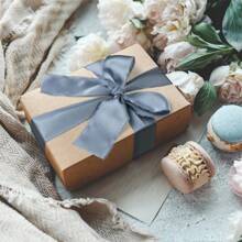 1.5inch X 4.5m Silk Satin Edged Ribbon, Craft Supplies, Wedding Invitations, Gift Wrapping,Christmas - Multicolor - View 4