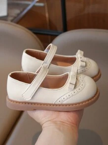 Giày bệt Mary Jane dành cho nữ, Giày lười ngọt ngào sang trọng, Giày ba lê mềm chống trượt thoải mái thông thường cho đồng phục học sinh, đám cưới, tiệc tùng, tất cả các mùa - Màu be - Xem 3