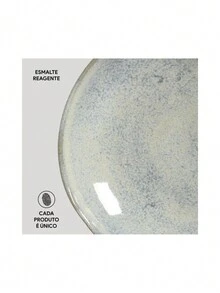 Set Of Deep Bio Latte Ceramic Plates Porto Brasil Kit 6 Units - 綠色 - 查看 5