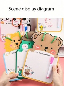 1 pieza Pizarra de dibujo borrable con cuerda de colgar enviada al azar (estilo/color/accesorios aleatorios), de vuelta a la escuela - Multicolor - Ver 7