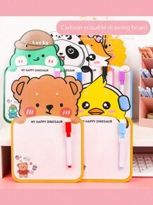 1 pieza Pizarra de dibujo borrable con cuerda de colgar enviada al azar (estilo/color/accesorios aleatorios), de vuelta a la escuela - Multicolor - Ver 3