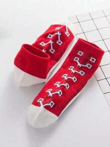 Kit 6 Pairs Of Short Ankle Socks All Star Women's Fashion - Nhiều màu - Xem 2