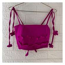 Cropped Alfaitaria Cut Out Flowers Summer 2025 - Rosa Roja - Ver 2
