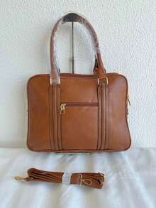 Women's Briefcase Bags / Geande / Synthetic Leather / Three Compartments - 棕色 - 查看 3