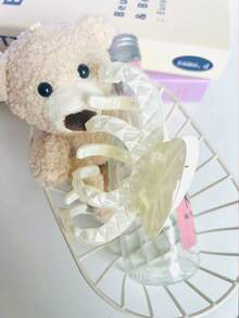 1PC, Kẹp tóc nhựa dài vừa phải dành cho phụ nữ Pháp, Kẹp chống trượt họa tiết vỏ thủ công (Màu be ngọc trai), Phụ kiện tóc dài xoăn và gợn sóng - màu trắng sữa - Xem 12