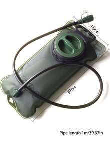 1入組2L寬口 TPU 水袋，戶外運動綠色水袋，騎行水袋，背包水袋 - 軍綠色 - 查看 6