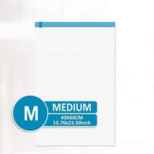 Bolsas de almacenamiento al vacío para ropa, bolsas ahorradoras de espacio para equipaje, sin necesidad de aspirar ni bomba - Bolsa de almacenaje al aspirador para accesorios de viaje - Embalaje para viajes y hogar Almacenamiento de ropa para viaje - multicolor - Ver 10