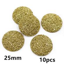 10pcs 20/25mm Flat Back Resin Cabochon Beads, Suitable For Bracelet, Earrings And Other DIY Jewelry Making Accessories - Resin Cabochon - View 28