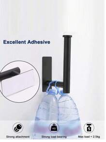 1pc Bathroom Hanging Set, Including Towel Rack, Toilet Paper Holder And Stainless Steel Wall Mounted Storage For Paper Towel And Kitchen Wrap Bathroom Accessories Bathroom Tools - Multicolor - View 5