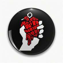 44mm 1.7inch Pins Broach DIY Buttons Snap-In Craft - Black - View 1