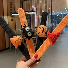 万圣节装饰手环、南瓜和蜘蛛主题派对用品 - 彩色 - 查看 6