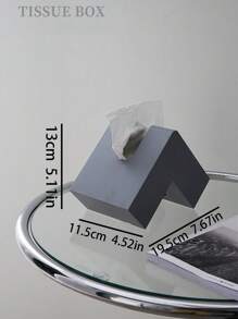 1 件北欧纸巾盒客厅创意家用纸巾盒简约卧室客厅茶几桌面装饰纸巾收纳、房间装饰、家居装饰礼物生日毕业 - 彩色 - 查看 10