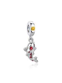 Silver-Plated And Zirconia-Crusted Chinese & Japanese Style Lucky Cat, Lion Dance & Daruma Beaded Pendant Suitable For DIY Bracelet, Necklace And Gifts For Festivals And Birthday - Beads - View 26