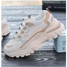 Los zapatos deportivos casuales para mujer son diseños de nicho de suela gruesa con mayor altura. Son zapatos deportivos y zapatillas para correr nuevos, modernos y versátiles, adecuados para las cuatro estaciones. - Multicolor - Ver 5