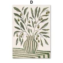 1PC Woman Refreshing Citrus Sardines Olive Branches Quote Wall Art Canvas Painting Posters And Prints Pictures For Living Room Decor Frameless Gifts Birthday Graduation