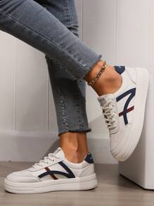 كعب سميك، أحذية كاجوال متنوعة، صنادل رياضية للجري والمشي للصيف والخريف الجديدة، أحذية رياضية للنساء الأنيقات - الأسود - مشاهدة 4