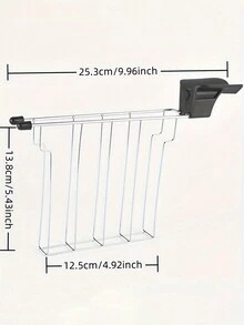 1pc Space-Saving Sandwich Toaster Rack – Modern, Durable, Fits All Toasters For An Organized, Mess-Free Kitchen - Multicolor - View 2