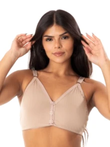 Kit 2 Women's Comfortable Bra Without Pads Reinforced Strap Support Smooth Basic Flower Detail - 彩色 - 查看 4