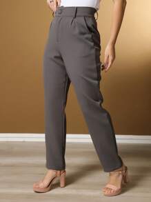 Women's Pants/Tailor Pants/Basic Pants/Elegant Pants/Skinny Pants/Blogger Pants/Fashion Pants - 深灰色 - 查看 3