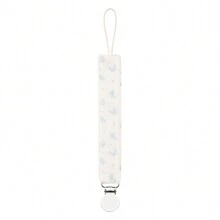 1 件双层皱褶面料时尚印花婴儿奶嘴夹和不锈钢奶嘴夹，适合日常使用 - 彩色 - 查看 20