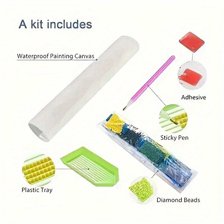 1 bức tranh kim cương tròn nhiều màu DIY họa tiết con ếch thêu chữ thập treo tường trang trí, thích hợp cho người mới bắt đầu và người yêu thích thủ công, đồ trang trí thiết yếu cho phòng khách, phòng ngủ, phòng học và các không gian trong nhà khác - Nhiều màu - Xem 5