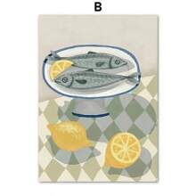 1PC Woman Refreshing Citrus Sardines Olive Branches Quote Wall Art Canvas Painting Posters And Prints Pictures For Living Room Decor Frameless Gifts Birthday Graduation