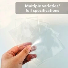 100pcs Transparent Card Sleeves For Card Collectors, 35pt, 55pt, 75pt, 100pt, 130pt - Transparent - View 7