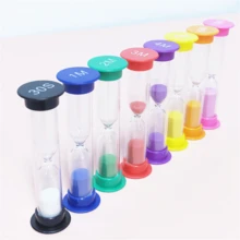 Set de 6 relojes de arena de colores - Relojes de arena de colores para fiestas y decoración del hogar, sin necesidad de batería, accesorio de cronometrado de cocina, decoración del hogar vintage - Multicolor - Ver 4