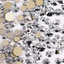 2-6 毫米,6 种尺寸混合,1440 件/包,闪亮金色、银色背面、平底水晶非热修复水钻钻石艺术珠水钻 DIY 美甲装饰饰品宝石用品 - 混尺寸 - 查看 26