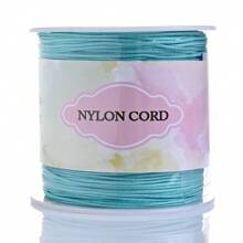 1 Rolo Corda de Nó Chinês de Cordão de Nylon para Fazer Pulseiras, Colares, Artesanato Manual Acessórios, Comprimento 95m/3740in, Largura 0,8mm